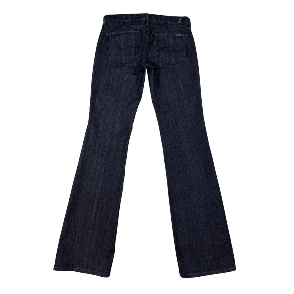 7 For All Mankind Womens Bootcut Jeans Dark Wash Size 29 Stretch Denim (32 X 34)